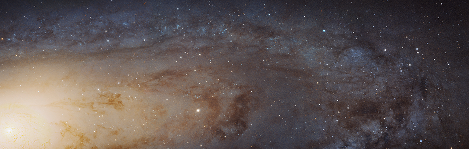 Panoramic View of Andromeda Galaxy